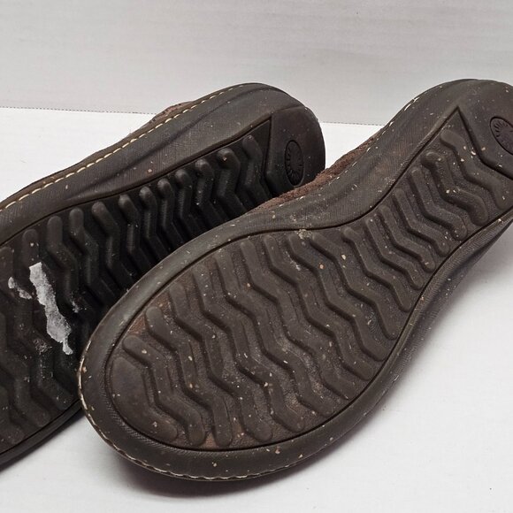 UGG 1757 Bettey Brown Leather Suede Slip On Sheepskin Inside Lined Mocs Shoes 9 - Picture 16 of 16